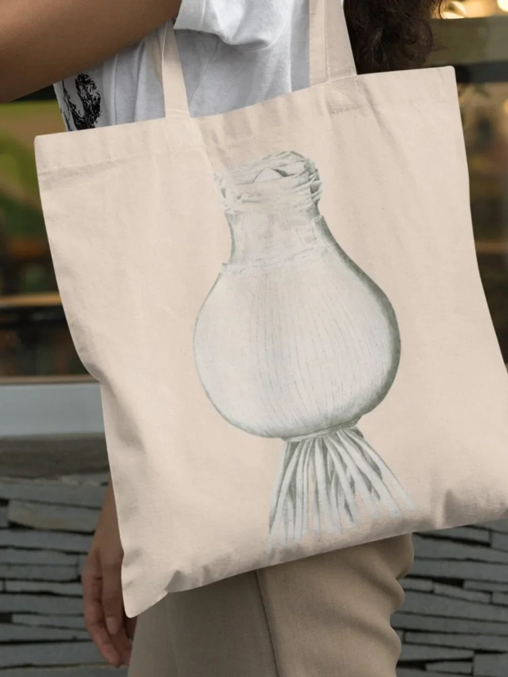 Josephine's Lily Vintage Botanical Print Graphic Canvas Tote Bag